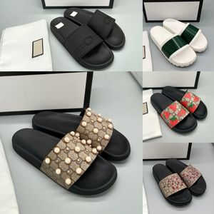 Designer Slides Sandals Women Beach Slifors vera pelle classica marca classica di lusso Sestate sandali uomini donne
