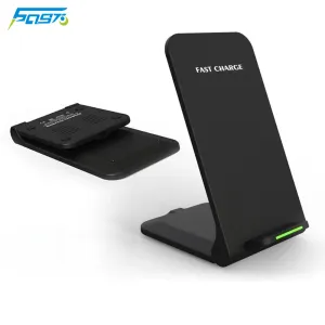 Laddare Trådlös laddningsstativ 15W Fast Charging Dock Station för iPhone Samsung Xiaomi Oppo Vivo Induktion Telefonladdare Holder Holder Holder