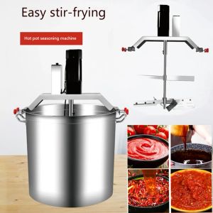 Blenders kommerzielle Wok Mixer Elektrische Küche Edelstahl Fass Kleine automatische Rühre -Misch -Sauce -Töpfe Sauce Frittingmaschine