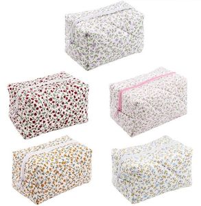 cotton cloth Floral makeup bags travel storage bag fashion printing large capacity cosmetic bags toiletry bags