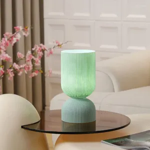 Luminárias de mesa lâmpada de vaso de vidro retro