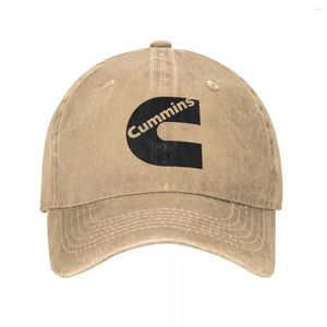 Ball Caps Gas Fueled Engine Cummins Men Women Baseball Cap Distressed Denim Washed Hats Workouts Unstructured Soft Snapback Hat