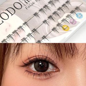 False Eyelashes 3 Rows Fake Lower Eyelash Big Eyes 3D Faux 5mm Extension Natural Under Eye Soft Mink Cilios Makeup Tool