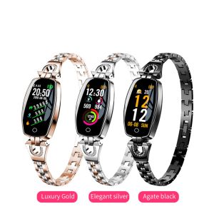 Bangle H8 smart Bracelets Women Heart Rate Band Blood Pressure measurement wristband Fitness Tracker electronic health IP67 Waterproof