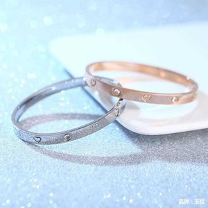 Designer Versatile Carter 18K in oro rosa in oro dieci diamanti bracciale femminile All-Star Titanium Steel Jewelry IH4D