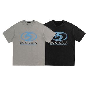 パリメンズTシャツヨーロッパフランスラグジュアリーアルファベットグラフィック印刷ロゴファッション男性は私を気にしないでください。