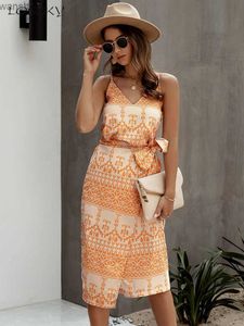 Vestidos casuais básicos Vestido de algodão perda de algodão Mulheres impressas de verão deslizamento