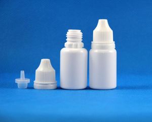 100 Setslot 15ml Garda de conta -gotas de plástico branco Long Fino TIP NEELDE TIP LDPE Prova de evidência Líquidos e Vapor CIG 15 ML3313280