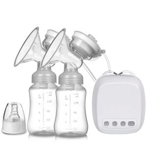 Enhancer Double Electric Breast pumps Powerful Nipple Suction USB Intelligent Breast Pump Baby Milk bottle Cold Heat Pad Nipples TY10002