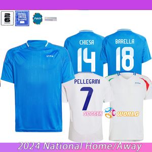 イタリア2024ボヌッチサッカージャージJorginho Insigne Verratti Men Kids Football Shit