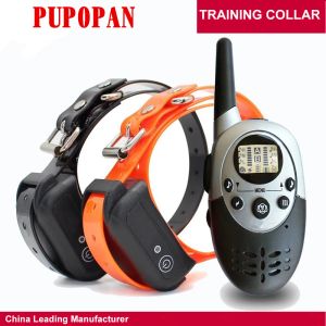 Collars Dog Training Collar1000M Pet Training Collar Dog Trainer Waterproof Rechargeable Remote Electric Shock For Two Dogs