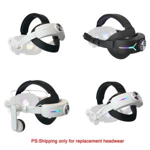 Glasögon esports Head Strap Comfort Sponge Headwear Charging Headset /Nej /med inbyggda 8000mAh -batterier för Meta Quest 3 VR -tillbehör
