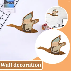Estatuetas decorativas de decoração criativa natureza e humanos coexistem de animais em casa parede de parede ambiental de proteção ambiental decoração