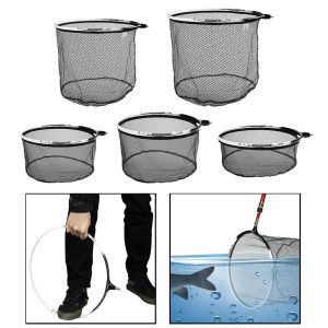 Acessórios Titanium liga de reposição Rede de pesca Brail Nano Landing Net Removable Hook