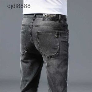 Lai Sai Tian Si Jeans Slim Fit Prosty Tube 2024 Summer Thin Casual Long Pants Mash Men Mens