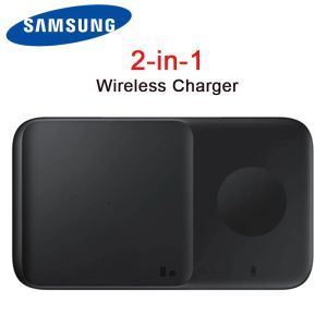 Chargers Samsung Fast Wireless Charging Charger 2in1 Pad para Galaxy S23 S22 S21 Ultra S10+ Note20 Z Foll Flip Earbene