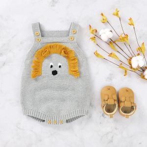 One-Pieces Baby Bodysuits Cute Sleeveless Newborn Knitted Onesie Body Suits Tops Spring Autumn Outerwear Toddler Infant Boy Girl Jumpsuits