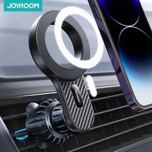 携帯電話マウントホルダーJoyroom Magnetic Car Phone Holder Universal Strong Car Vent Phone MountとiPhone Samsung LG Google PixelなどY240423