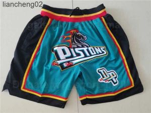 Męskie spodenki Charles Barkley Basketball Shorts Po prostu noszenie sportowej kieszeni na zamek błyskawiczny Isiah John Wall Steve Nash Collin Sexton Bradley Beal Grant W0225