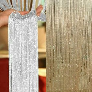 2M1M String Curtain Panels Door Fly Screen Hanging Beaded Curtains Room Divider 240416