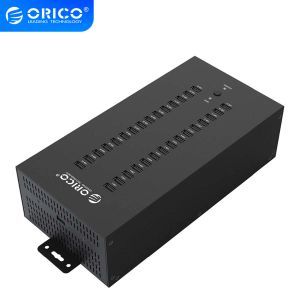 Kontroluje ORICO 30 20 Ports USB Hub Industrial USB 2.0 Hub z modułem zasilania odłączonym 300 W (IH30P)