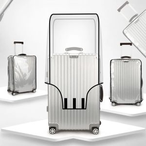 Accessori trasparenti per coperture per bagagli in PVC Coperchi impermeabili per le valigie da viaggio con ruote da 1830 pollici di protezione del carrello