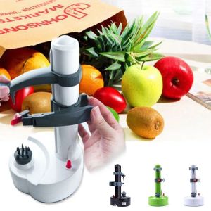 Peelers Multifunction Fruit e Máquina de Peeling de legumes em aço inoxidável Rapid Rotcing Electric Peeler for Apple Peeler Durab R9UD