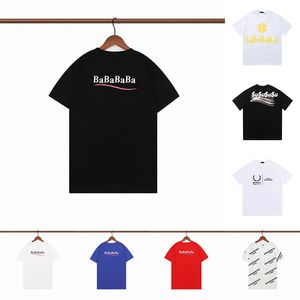 Baba-866 디자이너 T 셔츠 남성 여름 티 셔츠 남성 남성 여성 패션 느슨한 탑 캐주얼 스트리트 반바지 소매 Tshirts