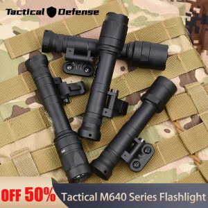 Scopes Airsoft Surefir M600 Tactical Flashlight WADSN M640 M640C M640W Weapon Scout Light High Power Hunting Lamp for Mlok Keymod 20mm