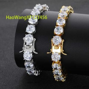 Colar de pulseira de correntes de tênis Colar de designer para homens homens banhados a ouro 5mm W Diamond Cheker Hip Hop Fine Womens Colares