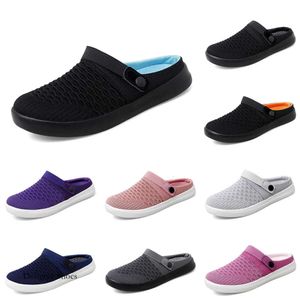 Designer Shoes Slippers for Men Women Solid Color Hots Low Soft Black White Clear Multi Walkings Mens Womens Shoes Trainers GAI