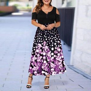 Casual Dresses Large Size Off-Shoulder Dress Beach Beautiful Fat Women's Summer