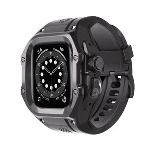 Case de policarbonato premium + kit de strap AP de silicone para Apple Watch Ultra 2/Ultra 49mm