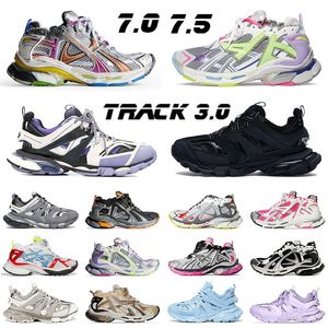 Spårlöpare 7.0 7.5 3.0 Triple S Mens Casual Designer Vintage Platform Sneakers Runners Morfar Daddy Women Track Runners Belcaga Tennis Shoes Trainers