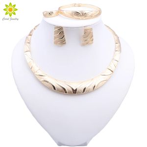 Strands Gold Color Jewelry Set