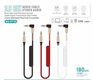 ZK20 Elbow slingshot audio cable 3.5 metal head pin articulated spring to increase flexibility is not easy to break