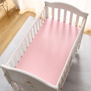 Setler Crib takılı çarşaf 2pcs 130cm*70cm Polyester Yumuşak Bebek Yatak Yatak Kapakları Baskı Yenidoğan Yürümüş Yatak Seti Çocuklar Mini Karyola Sayfa