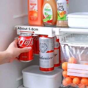 Racks può distribuire la scorrimento del frigorifero portapacchi di soda di birra sotto scaffale per la soda con organizzatore di bevande contenitore contenitore.