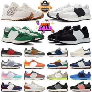 2024 New 327 Running Shoes Mens Womens Designer 327s Sneakers Cloud Sea Salt Vintage Beige Brown Suede Leopard Print Black White Orange Men Women Trainers Fashion