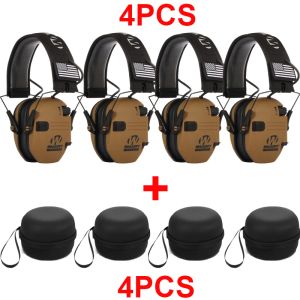 Protector 1pcs/4pcs Elektronik Çekim Earmuff Etki Spor Antoize Kulak Koruyucu Ses Amplifikasyonu Taktik Duyurulma Koruyucu Kulaklık