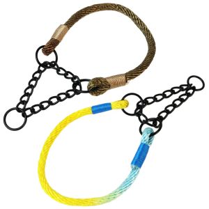 Collari Slip Dog Collar P Cotton Dog Cotton Collar Slip Training Collar in acciaio inossidabile Collari per animali