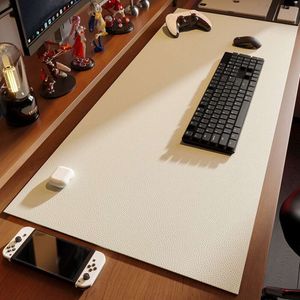 Luxury and Luxurious Office Workstation Computer Desk Mat Protection Desktop Washable Waterproof Oil Resistant Household Leather