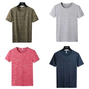 New 2022 Solid Color Group Purchase Top Short Sleeved Smooth Board T-shirt Quick Drying Clothes Men's