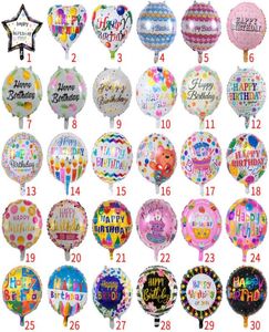 Uppblåsbar födelsedagsfest ballonger dekorationer 18 tum tecknad blommor helium folie ballonger barn leksaker leverans4905951
