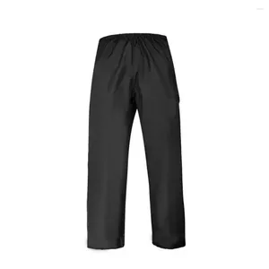Calça masculina as calças de chuva confiáveis cintura elástica confortável masculino resistente a salas de chuva roupas ao ar livre