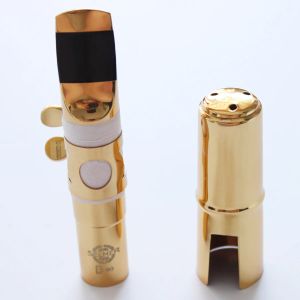 Saxophone New MFC Professional Tenor Soprano Alto Saxophone Metal Mouthpiece S90 Gold Plating Sax Mouth Pieces Accessories Size 5 6 7 8 9