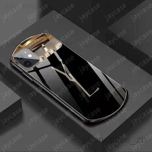 Designer Phonecase Luxury Glass Mirror Phone Hülle für iPhone 14 Pro Max Plus 13 Mini 12 11 XR XS 8p 7p Modebriese Koffer Schockdicht