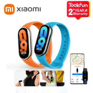 Браслеты глобальная версия Xiaomi Smart Band 8 TPU 1,62 дюйма AMOLED Touch Display 16 -дневное время автономной работы 150+ спортивных режимов управления здоровьем