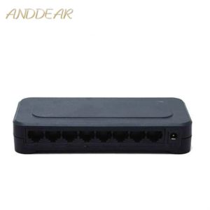 Switches OEM 10 / 100mbps RJ45 8 Port Fast Ethernet Switch Lan Hub US EU Plug 5v Adapter Power Supply Network Switch