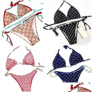 Frauen in Übergrößen Badebekleidung Frauen Frauen Bikini Badeanzug Set y Designer Bikinis Badeanzüge Strand tragen Schwimmwomans Biki Schwimms l Dhbic